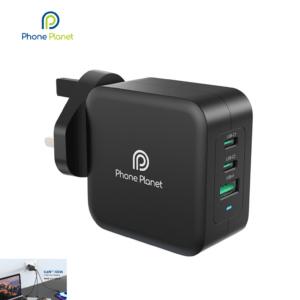 PP-100W GaN-UK – 100W 2C+1A GaN Fast Charger Compact High-Speed Charging for All Devices