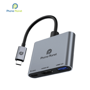 PhonePlanet-PP-DS03 – USB-C HUB HDMI + USB + PD Adapter (3-in-1)