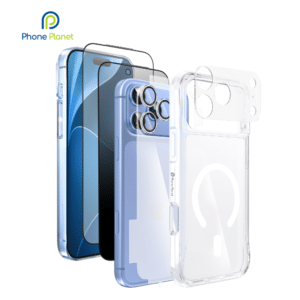 Phone Planet PP-S6-IP18PRO-M 6-in-1 iPhone Protection Kit – MagSafe Magnetic Case, HD & Privacy Glass