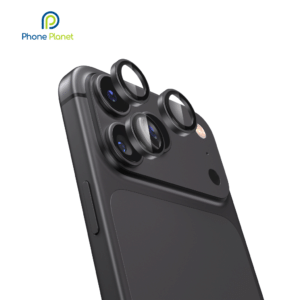 Phone Planet PP-LS-IP18PRO-MAX-BK Camera Lens Protector – Aluminum Alloy & Hard Glass, Ultra-Thin Protection(BLACK)