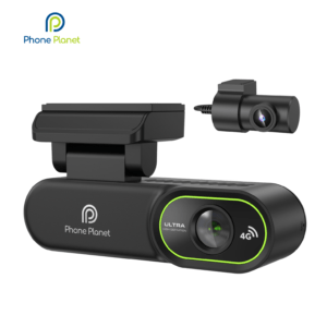 Phone Planet PP-DC04 4G Car Dash Cam – 3K+1080P Dual Camera, Remote Live Broadcast, GPS+BDS, Starlight Night Vision